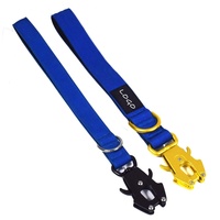 Laisse tactique pour chien en polyester durable, portable, avec clip grenouille à dégagement rapide de 1 pouce, doublure en néoprène souple – Vente chaude usine