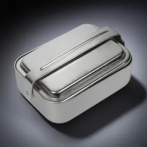 Ensemble de cuisine de <span class=keywords><strong>camping</strong></span> en alliage d'aluminium pour l'extérieur, style classique, avec cantine, boîte à lunch, boîte à dîner, équipement de cuisson pour la randonnée et le pique-nique BX28 - Product Image 1