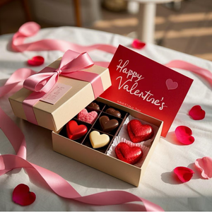 Scatola per Cioccolatini Personalizzata di Alta Qualità, Confezione Biodegradabile per Matrimoni e Sushi, con Stampa in Lamina e Nastri Accessori - Product Image 2