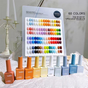 Ensemble de vernis à ongles UV en gel de 60 couleurs, 15 ml, à retirer par trempage, avec gel de base et lampe LED, logo personnalisé, kit de manucure professionnel pour salon - Product Image 2