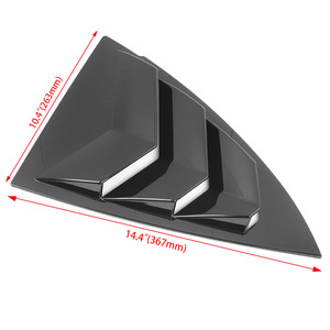 Tesla Model Y Side <b>Window</b> <b>Shade</b> Glossy Black Carbon Texture 14.4 In PVC Sunshade for Rear Quarter <b>Window</b> - Product Image 1
