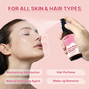 Bodylife Rose Water Mist <strong>Toner</strong> Revitalizing Moisturizer Natural Hydrating Agent <strong>Hair</strong> Perfume Make-up Remover Rose Water Spray - Product Image 4