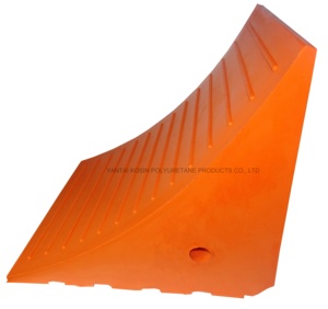 Cale de roue en uréthane PU de sécurité <span class=keywords><strong>pour</strong></span> camion lourd 120 tonnes UC1210, antidérapante, cale de roue de véhicule, cale de roue de voiture UWC12 - Product Image 3
