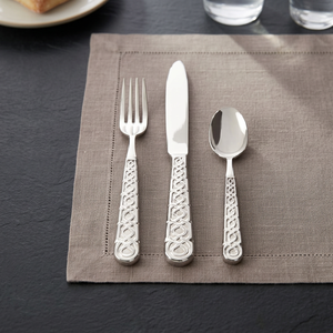 Juego de Cubiertos de Acero Inoxidable con Acabado Mate Estilo Americano NAQ87600 de BS International para Bodas, Fiestas, Hogar y Restaurantes - Product Image 1