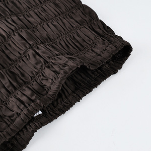 Conjunto de Pijama Sexy de Primavera-Verano 2026, Chaleco y Pantalones Cortos de Seda Sintética con Volantes - Product Image 5