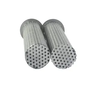 Tube de filtre perforé d'acier inoxydable de prix usine/tuyau perforé/cylindre en métal