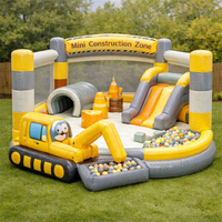Nuevo Modelo 2026: Brincolín Inflable con Temática de Animales de Granja, Certificación CE, Garantía de 12 Meses, Tamaño Personalizado para Uso en Jardín