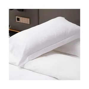 Hotel Guestroom Linen Set Satin Cotton Pillowcase Hotel Bed Sheet Set