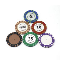 Marqueur de balle de golf personnalisé avec logo, type jeton de poker, vierge