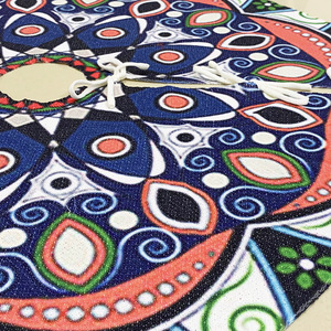 New Cross-Border Christmas <b>Tree</b> <b>Stand</b> Accessories Family Christmas <b>Tree</b> Apron Printed Knitted Wool Red Black Christmas <b>Tree</b> - Product Image 4