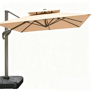 <span class=keywords><strong>Parasol</strong></span> solaire LED de luxe Ulandy U-ZYS014 en gros, 3,5x3,5m, <span class=keywords><strong>3x4m</strong></span>, avec structure entièrement en aluminium, style minimaliste moderne pour patio - Product Image 1