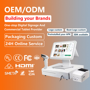 Chất lượng cao OEM tùy chỉnh 15.6 inch bán lẻ máy thiết bị đầu cuối hệ thống <span class=keywords><strong>POS</strong></span> tất cả trong một <span class=keywords><strong>POS</strong></span> cho phục vụ chức năng phần mềm hiển thị - Product Image 2