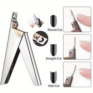 Stainless Steel U Shaped <b>Nail</b> Clipper Flat Mouth Sharp Straight Cut <b>Extension</b> Trimmer Edge Cutter Manicure Beauty Tool - Product Image 2