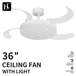 Ventilador de Techo Invisible LED con Luz Blanca Neutra para Sala de Estar, de Alta Calidad, Ahorro de Energía, 42W, Hierro y ABS, con Control Remoto - Product Image 2