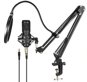 Ensemble Micro Condensateur Studio BM800 <span class=keywords><strong>BM</strong></span> <span class=keywords><strong>800</strong></span> avec Carte Son pour Diffusion en Direct, Enregistrement Studio et Chant - Product Image 5