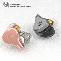 KZ HBB DQ6S Casque intra-auriculaire HiFi avec basses profondes en métal, musique 3DD, suppression du bruit, écouteurs