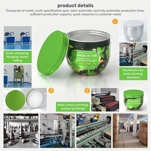 Pot cosmétique professionnel personnalisé en aluminium, boîte ronde pour crème corporelle, emballage en aluminium, contenants en aluminium pour cosmétiques - Product Image 4