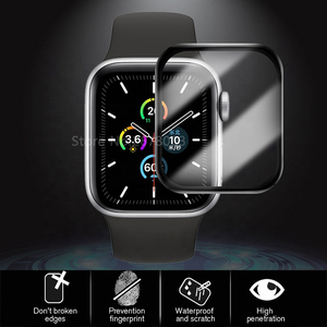 Trendybay 3D vetro curvo bordo temperato Apple Watch <span class=keywords><strong>Film</strong></span> protettore orologio pellicola di protezione dello schermo pellicola per IWatch 4/5/6/SE - Product Image 3