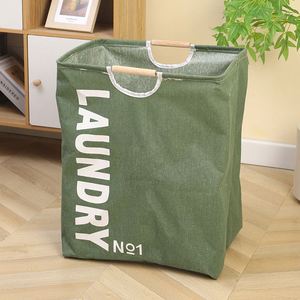 New Custom Large <b>Laundry</b> <b>Basket</b> Foldable Clothes Organizer Fabric Storage <b>Laundry</b> Hamper <b>Bag</b> with Handle - Product Image 3