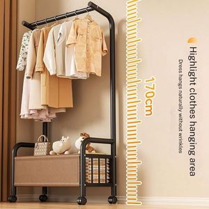 Porte-manteau mobile double tringle avec étagères de rangement double niveau, multifonctionnel, pour vêtements et accessoires - Product Image 4