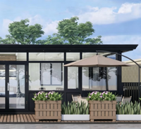 Véranda moderne en aluminium sur mesure avec verre trempé, autoportante, pour jardin résidentiel, préfabriquée, pour villa, patio, cour arrière