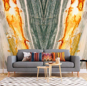 Dalle de marbre vert quartzite de luxe naturel Vatican Gold pour revêtement mural, carrelage de sol, marches d'escalier en marbre, contremarche - Product Image 1