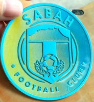 Patch de football thermocollant en TPU et PVC découpé au laser, écologique, étiquette en caoutchouc 3D gaufrée pour vêtements et chaussures, fabriqué en silicone