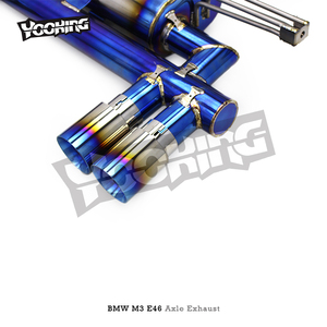 Sistema de <span class=keywords><strong>Escape</strong></span> de Titanio para <span class=keywords><strong>BMW</strong></span> M3 <span class=keywords><strong>E46</strong></span> L6 3.2L 2004-2006, Válvula de Vacío para Eje de Auto de Carreras, Silenciador de <span class=keywords><strong>Escape</strong></span> Catback - Product Image 4
