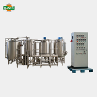 Cuve de mashing, cuve de décantation et chaudière de cuisson électriques 200L 2HL en Cuivre Rouge ou Acier Inoxydable (SUS) pour équipement de brasserie artisanale Nano