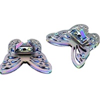 Arc-en-ciel couleur papillon forme fermeture à torsion fermoir en métal papillon tourner serrure à torsion pour bricolage sac en cuir sac à main sac à main fabrication de sac à main