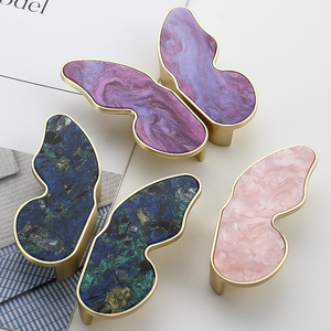Furniture Handle And <b>Knob</b> Butterfly Shape Zinc Alloy Minimalist Cabinet Drawer Durable - Product Image 2