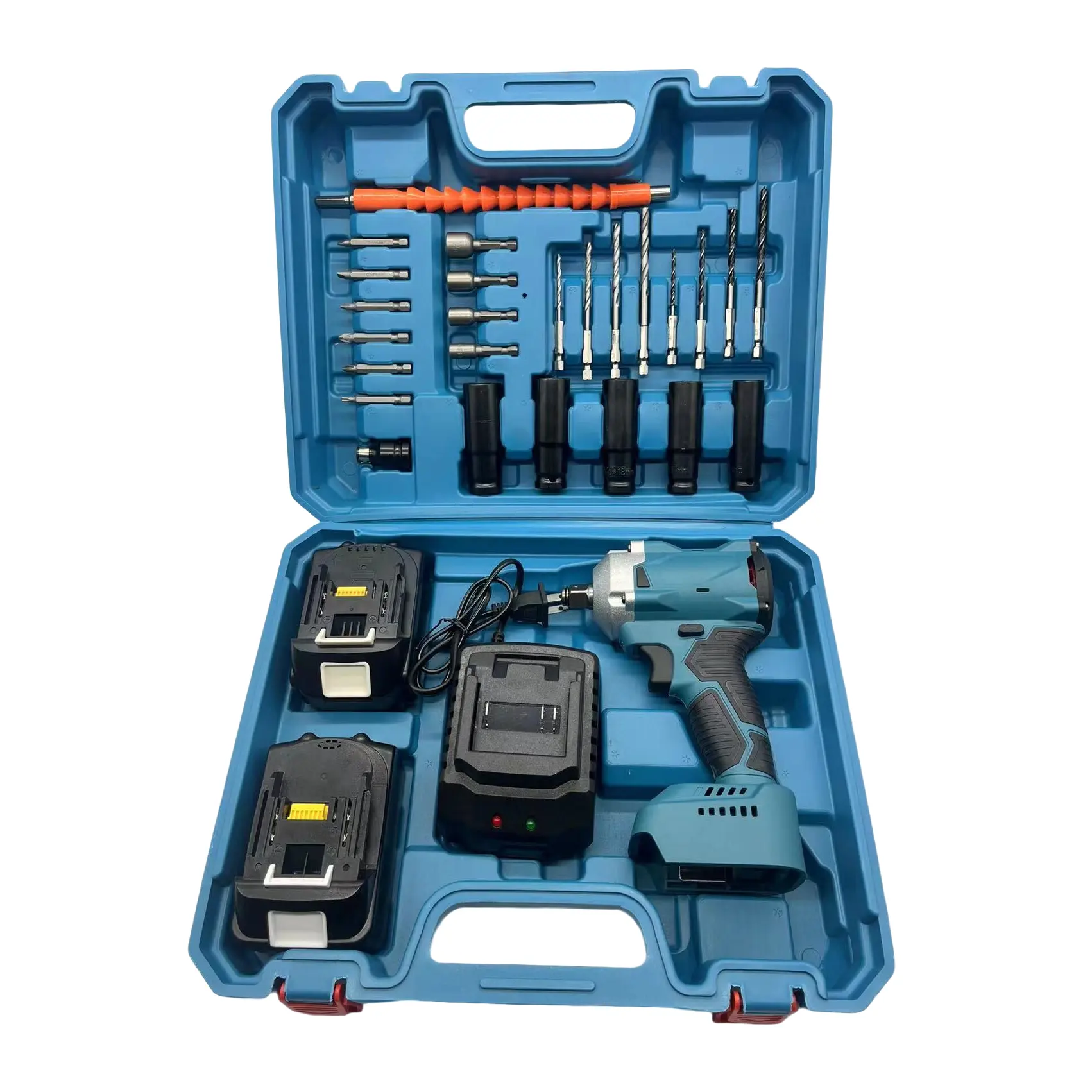 Набор ударных гаечных ключей, беспроводной комплект ручных инструментов с аккумулятором и высоким крутящим моментом, 500 нм