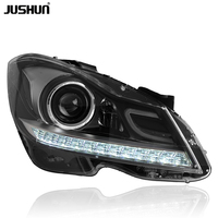 JUSHUN Phare Led pour Mercedes benz Classe C W204 2011-2014 Phare Voiture Partie Plug and Play
