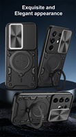 Coque de protection intégrale de luxe antichoc avec anneau support pour Tecno Spark 50 Pro/Pova 8/Spark 40 Pro