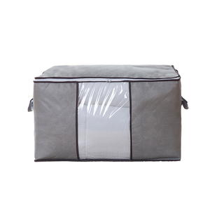 Sac de rangement de couette pliable à fenêtre transparente de grande capacité Couverture de vêtements à usage domestique et organisateur de literie - Product Image 3