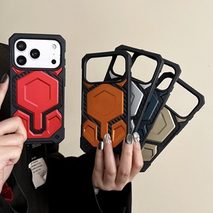 <span class=keywords><strong>เคส</strong></span>โทรศัพท์มือถือ Bumper Armor Monarch Magnetic Uaging สำหรับ iPhone 17 16 15 Pro Max ดีไซน์แบรนด์ดัง ป้อง<span class=keywords><strong>กัน</strong></span>การตก พร้อมแม่เหล็กแรงดูดด้านหลัง - Product Image 2