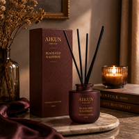 AIKUN OEM ODM, Set de Regalo de Difusor de Aromas y Velas con Productos de Aromaterapia para el Hogar, Etiqueta Privada, Pedido de Prueba, Respuesta Rápida al Mercado