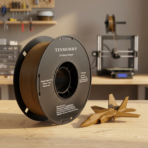 เส้นใยคาร์บอนไฟเบอร์ TINMORRY Petg-cf สำหรับเครื่องพิมพ์ 3 มิติ ผู้จัดจำหน่ายเส้นใย Petg เส้นใยคาร์บอนไฟเบอร์ Petg/สีเหลืองดินเผา - Product Image 3