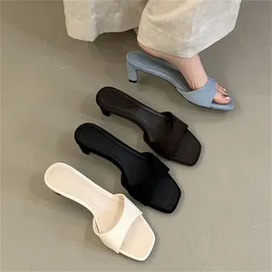 Sandalias de Verano Elegantes con Cordones y Punta Abierta para Mujer, Tacón <span class=keywords><strong>Bajo</strong></span> Cuadrado, Casuales para Fiesta - Product Image 6