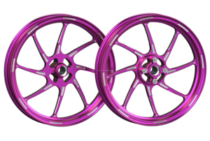 ล้อแม็กซ์อะลูมิเนียมฟอร์จน้ำหนักเบา สำหรับรถมอเตอร์ไซค์ MT1.85X14/MT2.15X14 สำหรับ MIO 110 125/VARIO 110 125 150 /M3 /MIO 110 /125 สภาพใหม่ - Product Image 5