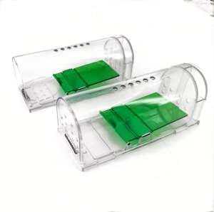 Chasse en plastique sans tuer les rats vivants attraper Smart Snap sans cruauté Tunnel <span class=keywords><strong>Rat</strong></span> <span class=keywords><strong>Cage</strong></span> rongeur souris pièges Station boîte pour intérieur - Product Image 2