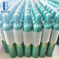 Bouteille de gaz en acier sans soudure haute pression 40L pour argon/oxygène/dioxyde de carbone/azote/hélium Bouteille de gaz de qualité