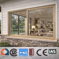 Ventana Abatible de Aluminio Personalizada para Casa Moderna, Ventana de Villa Insonorizada y de Eficiencia Energética