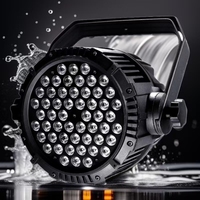 IP66 DMX512 54 Leds 3W RGBW éclairage de scène extérieur boîtier de matrice en aluminium Par lumière pour les événements de scène de fête de mariage d'hôtel