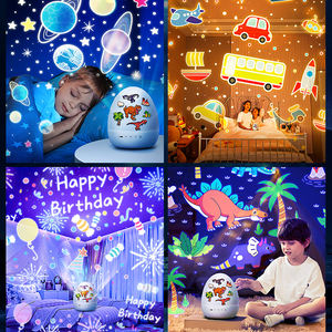 21 فيلمًا ، عرض ضوئي ليلي لنجوم المحيط في العالم ، مع مساعدة على النوم لغرفة نوم الأطفال - Product Image 3