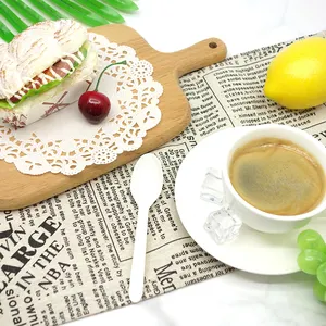 Cucchiaio usa e getta cucchiaio da tavola personalizzato cucchiaio di plastica biodegradabile zuppa di tè cucchiaio da caffè