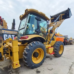 Machine de construction d'occasion en excellent état, chargeuse-pelleteuse sur pneus d'occasion CAT 428F, moteur, boîte de vitesses, pompe, moteur, origine Japon - Product Image 1