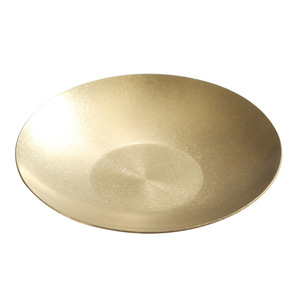 Retro 304 Stainless Steel Round Plate Gold Silver Snack Dish Barbecue Restaurant Use - Product Image 5