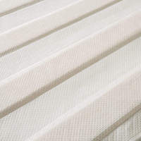 Mayton Queen Grey 0.75 pouces, lattes de lit en bois de pin moderne à 9 plis, panneau de lit pour salon, couverture de panneau de lit, pièce de mobilier verticale