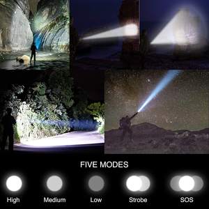 <span class=keywords><strong>Lampe</strong></span> torche LED XHP70 5 modes <span class=keywords><strong>Lampe</strong></span> torche zoomable IPX5 étanche Rechargeable par USB <span class=keywords><strong>Lampe</strong></span> torche <span class=keywords><strong>90000</strong></span> <span class=keywords><strong>lumens</strong></span> pour le camping en plein air - Product Image 2